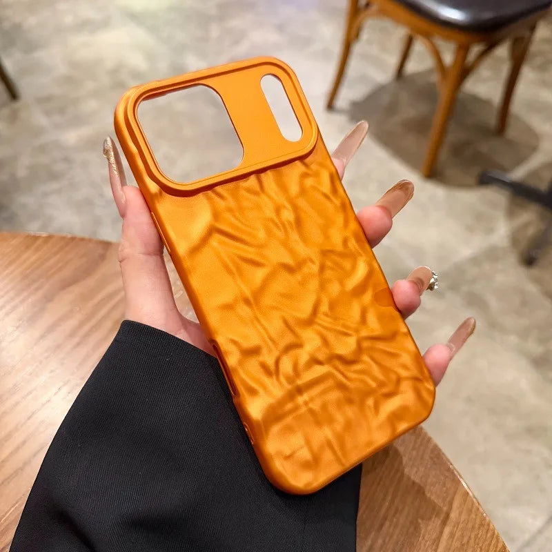 3D Falten Hülle für iPhone 17 Pro Max Orange