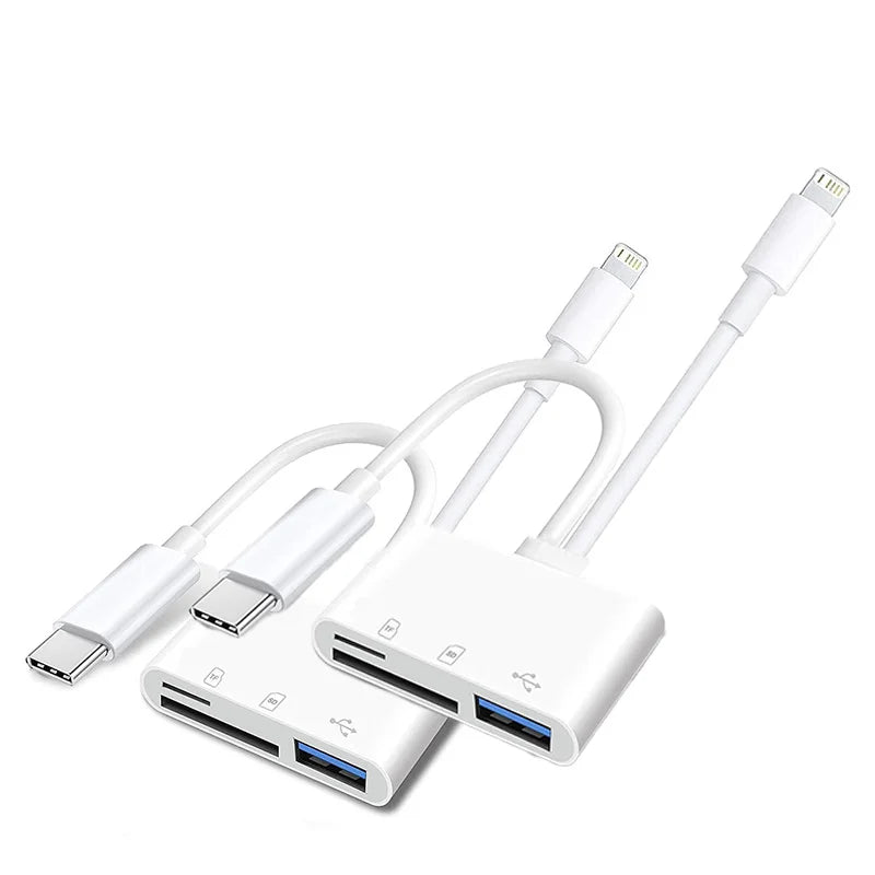3-in-1 USB Type-C card reader for TF, SD, and CF cards