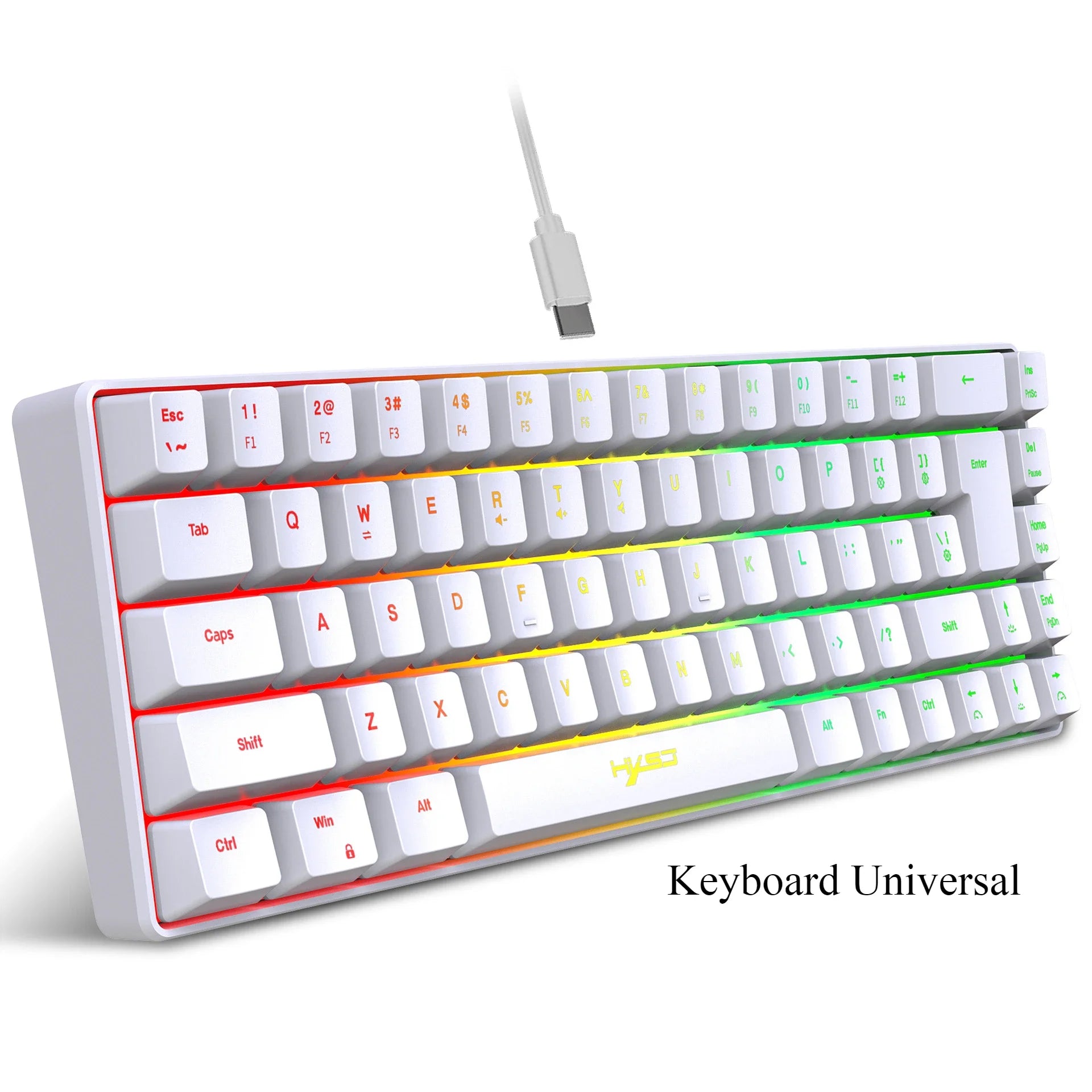 RGB 69-Tasten Russische Gaming Tastatur