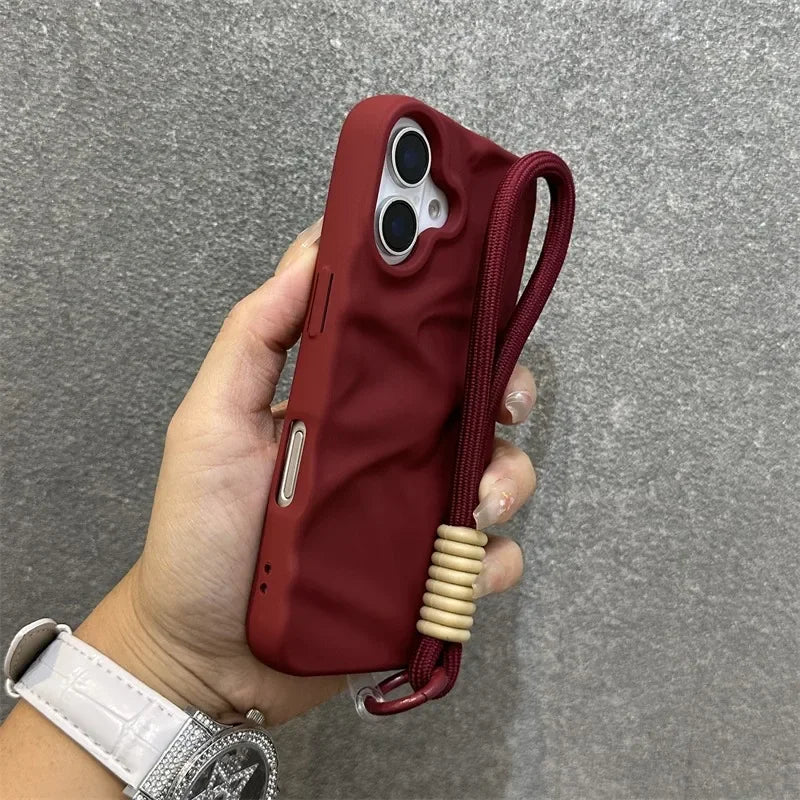 Stylish silicone lanyard case for iPhone 17 Pro
