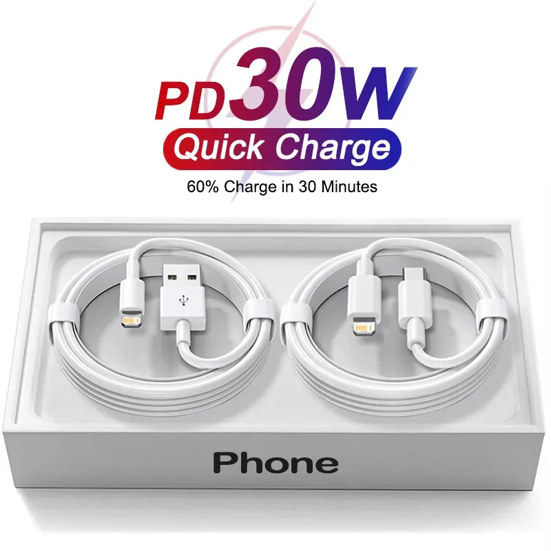 PD 30W USB-C Kabel für iPhone 16–11