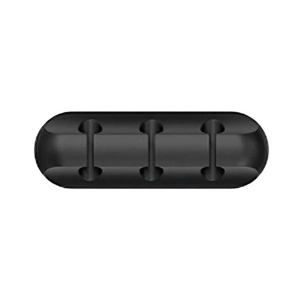 Flexible 3-Loch Desktop-Kabel-Organizer aus Silikon
