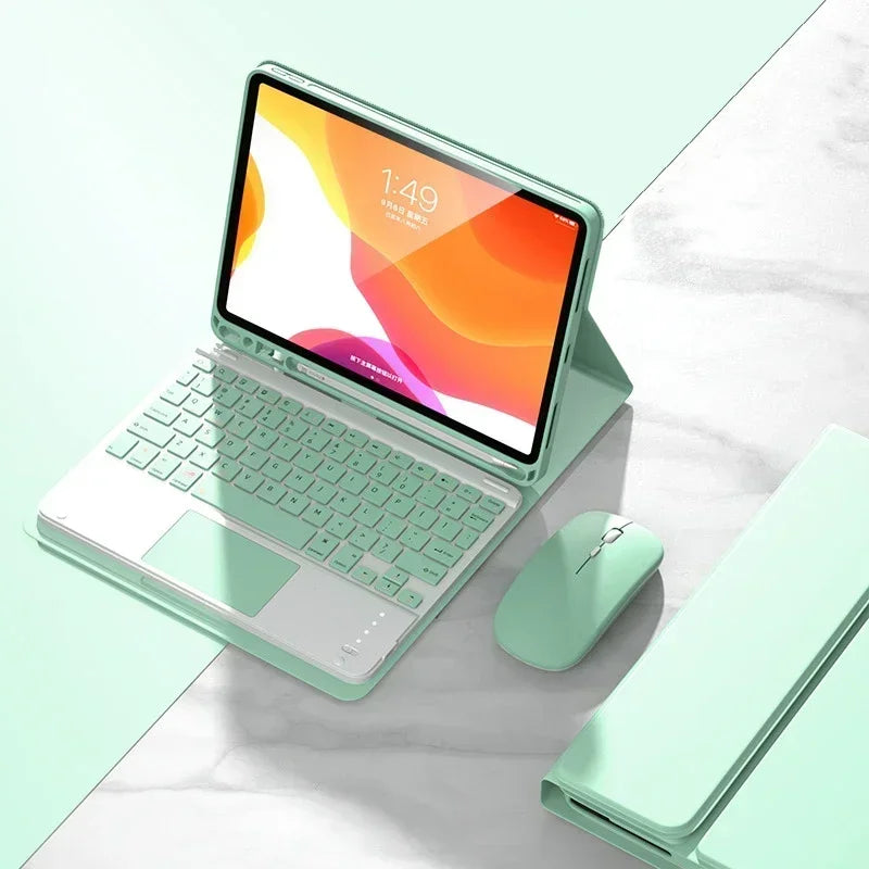 Touchpad Tastatur Hülle mit Maus für iPad 11. Gen 11 Zoll 2025
