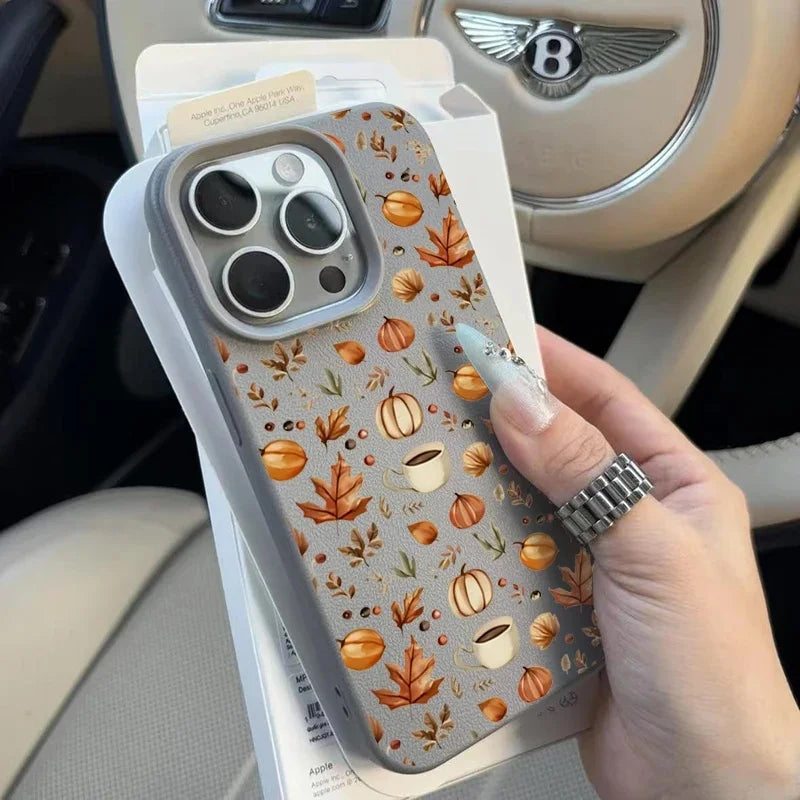 Herbst Kürbis Kaffee Hülle für Galaxy S25