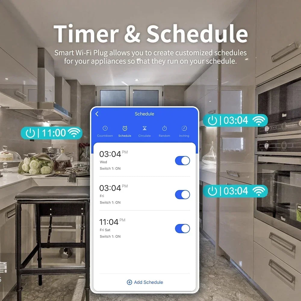 Tuya Smart Plug EU mit App, Alexa & Strommessung