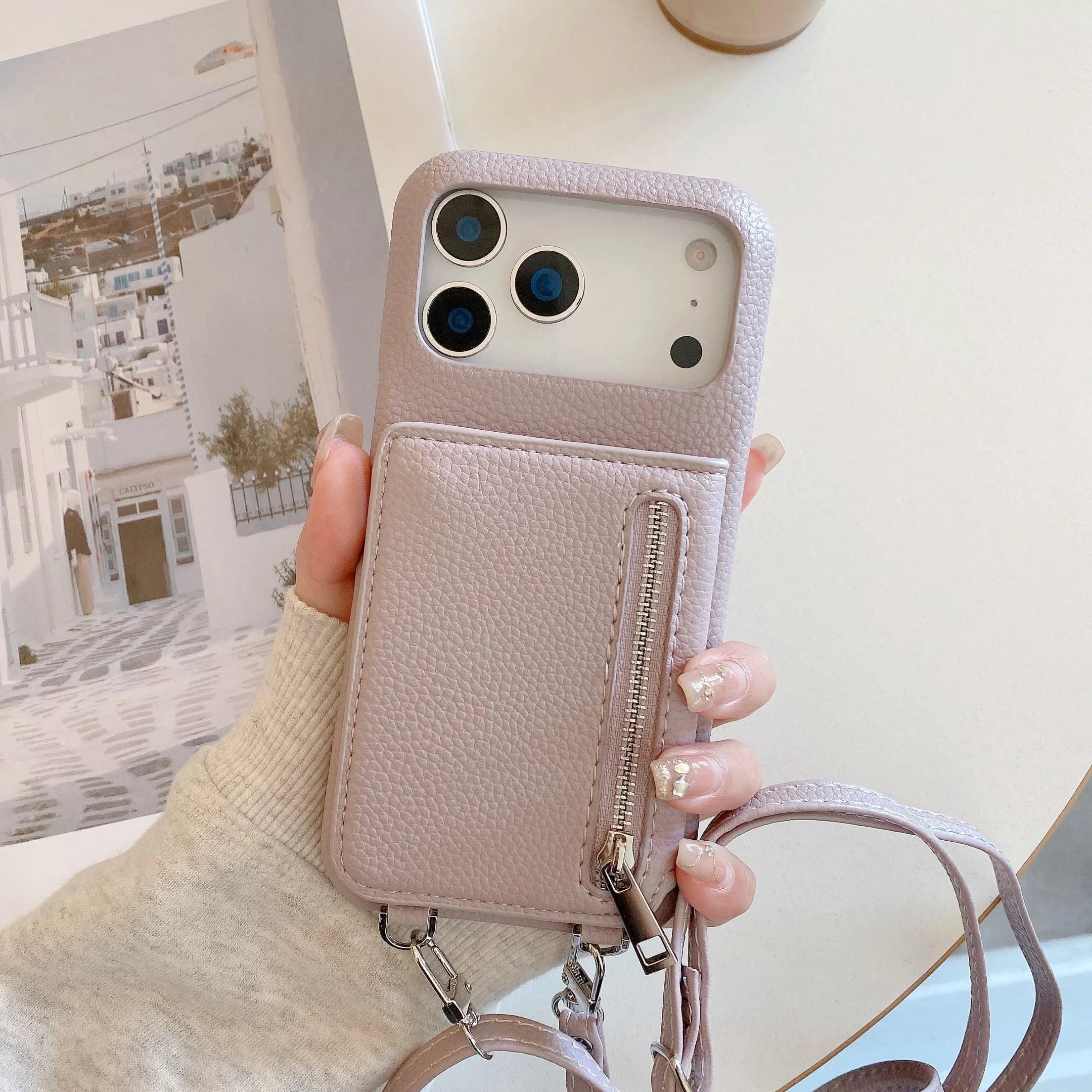 Umhängetasche für iPhone 17 mit Kartenhalter