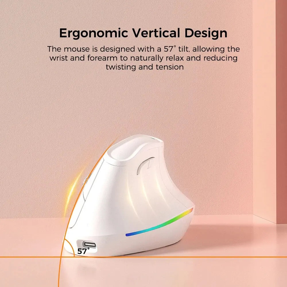 Vertikale ergonomische Bluetooth Maus mit 4000 DPI