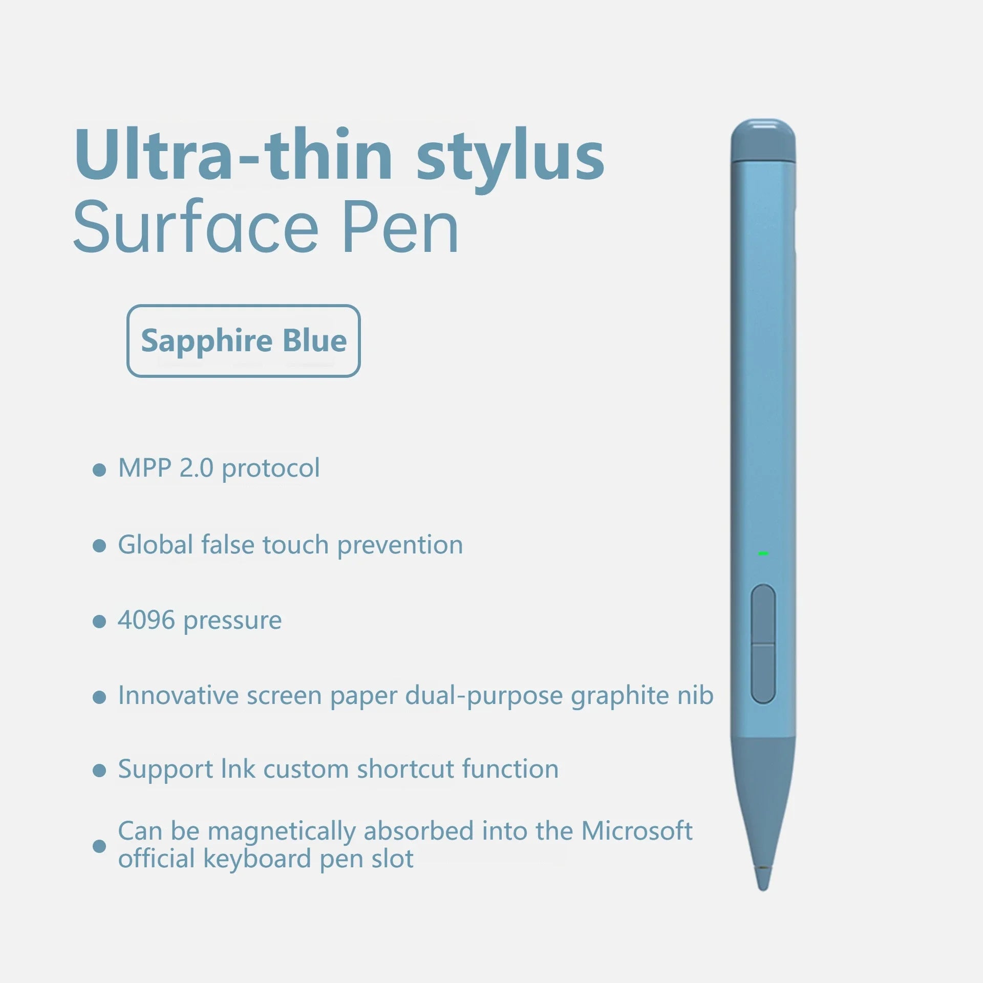 Bluetooth Tastatur mit Stiftschlitz für Surface Pro