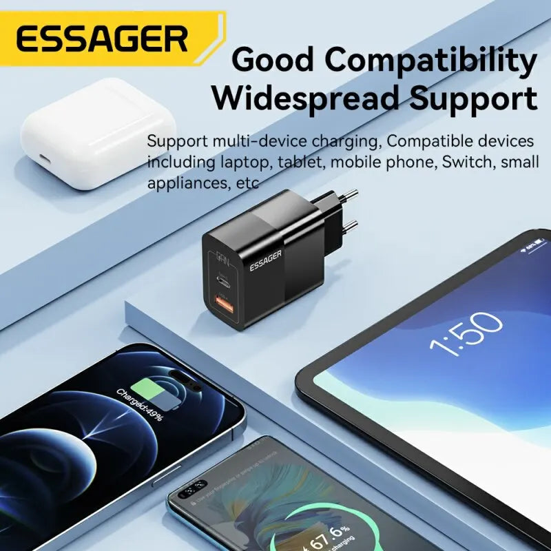 Essager 33W USB-C GAN Schnellladegerät