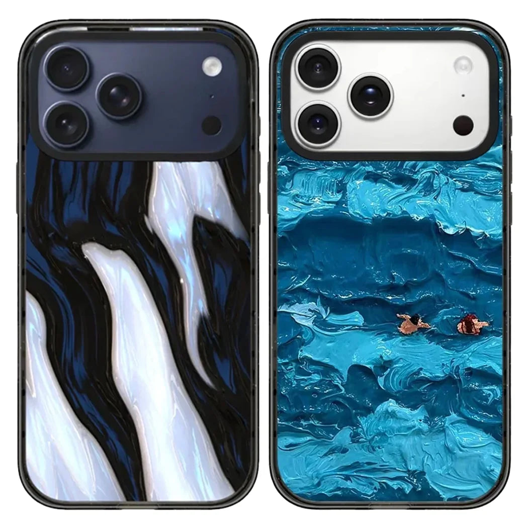 Leopard Snake 2.0 Magnethülle iPhone Acryl Schwarz