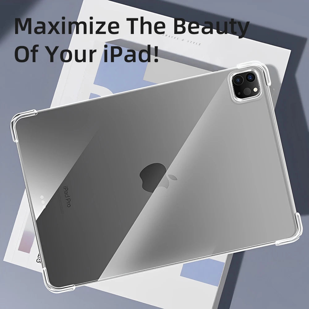 Transparent TPU case for iPad