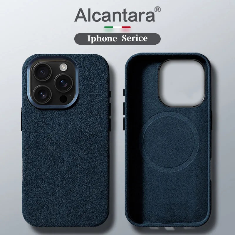 Alcantara Lederhülle für iPhone 17 Pro Max