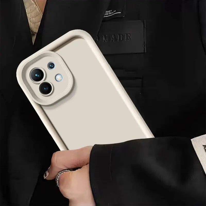 Weißes Silikon Case für Xiaomi 11 Lite 5G NE
