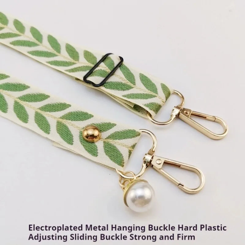 Verstellbares Blatt-Handy-Lanyard mit Perlen