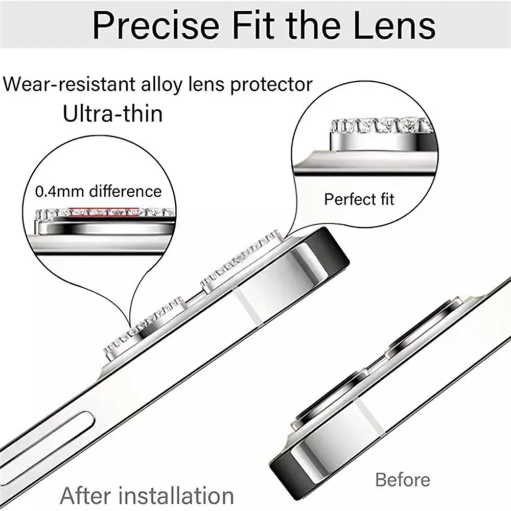 Bling Diamant Kamera Schutz iPhone