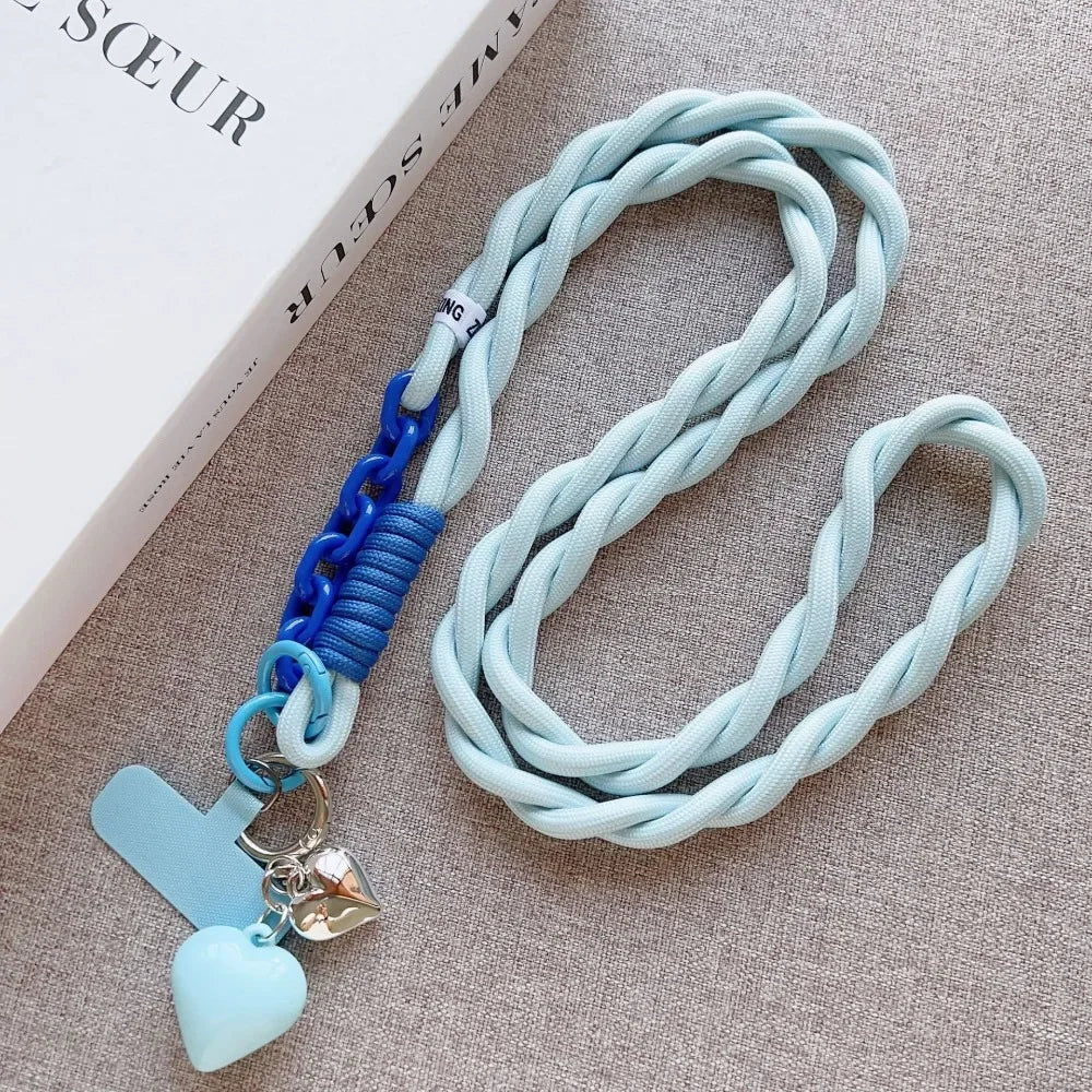 Universelles Handy-Lanyard mit Herz Anhänger Damen