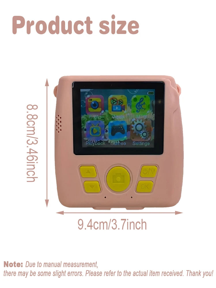 Kinder-Digitalkamera mit Sofortdruck und 2,4-Zoll Bildschirm