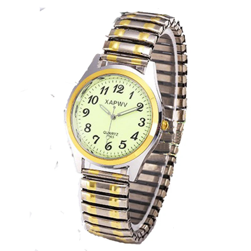 Elegante Damen Quarz-Uhr – Runde Armbanduhr mit Arabischen Ziffern, Leicht und Lässig