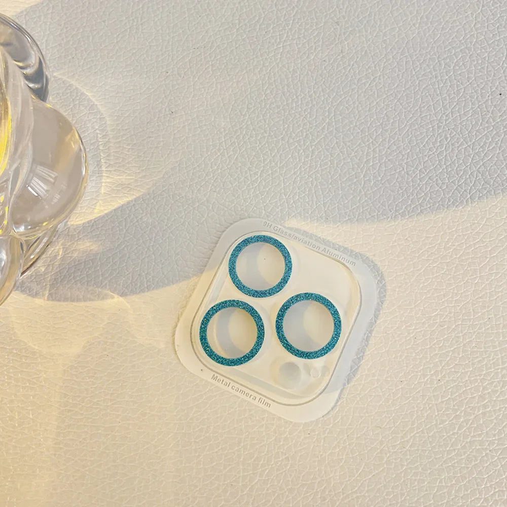 Glitzer Kamera Schutzglas iPhone