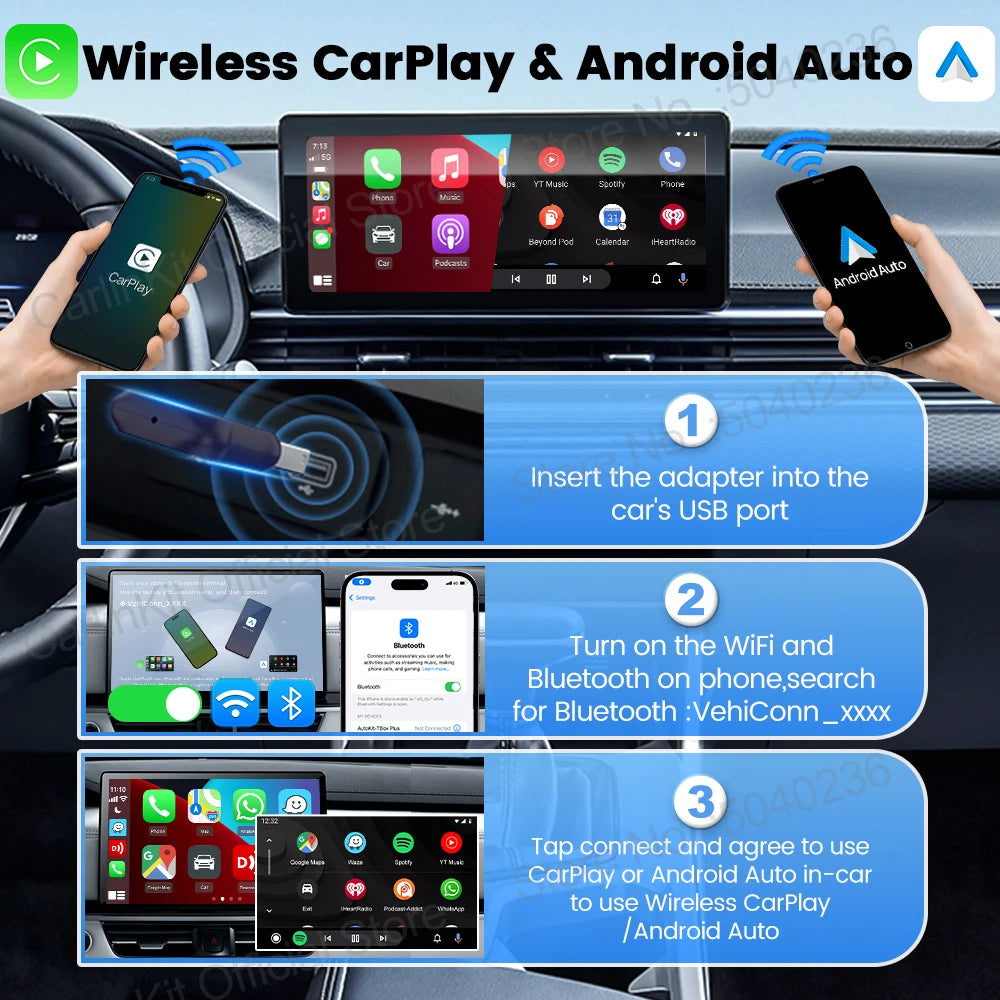 MINI 5 Pro/Ultra CarlinKit Wireless CarPlay Adapter