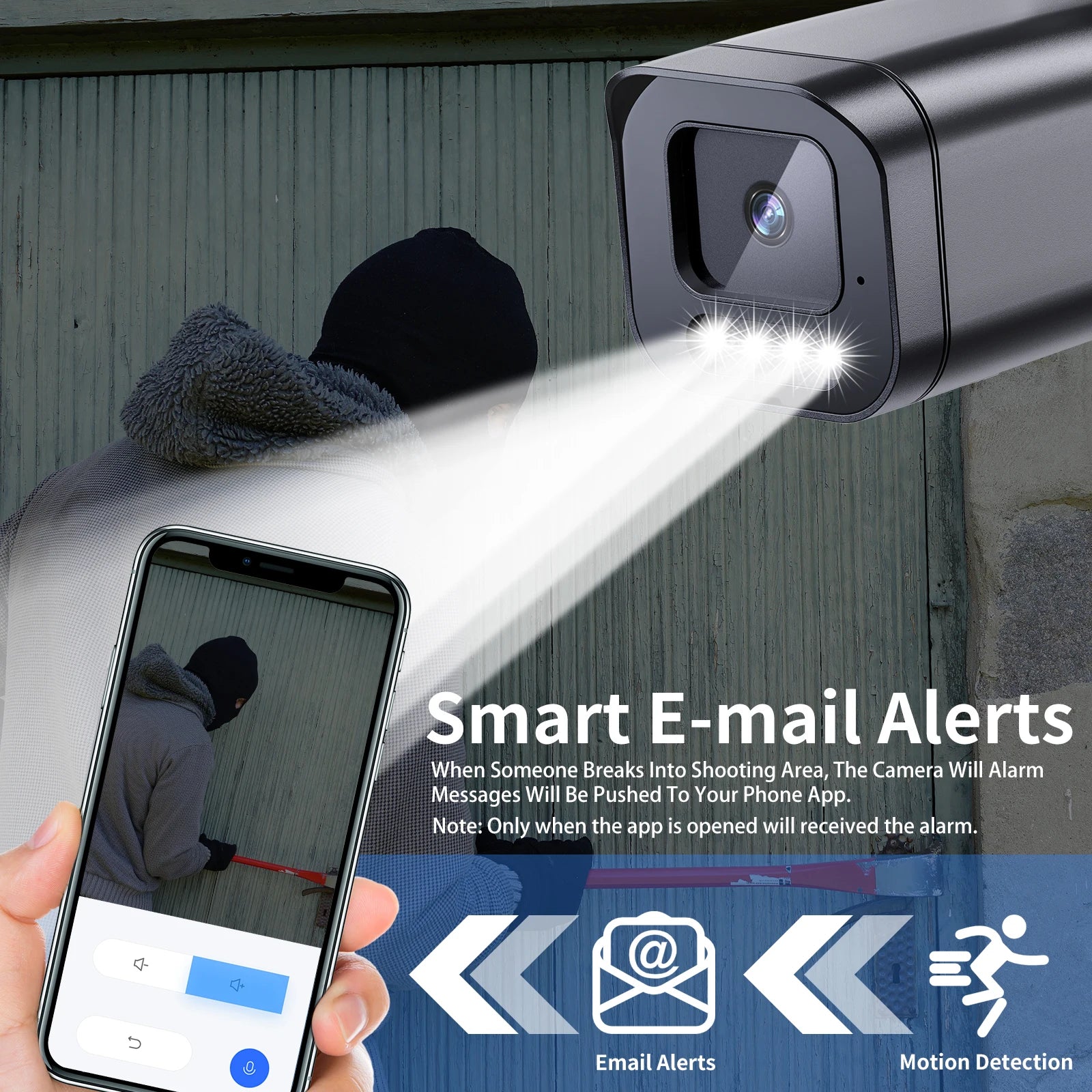 4K 8MP POE Außenkamera mit Audio & Nachtsicht Farbe