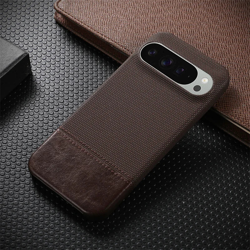 Matte linen leather case for Pixel