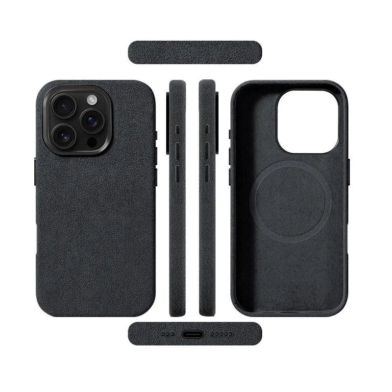 Alcantara Lederhülle für iPhone 17 Pro Max