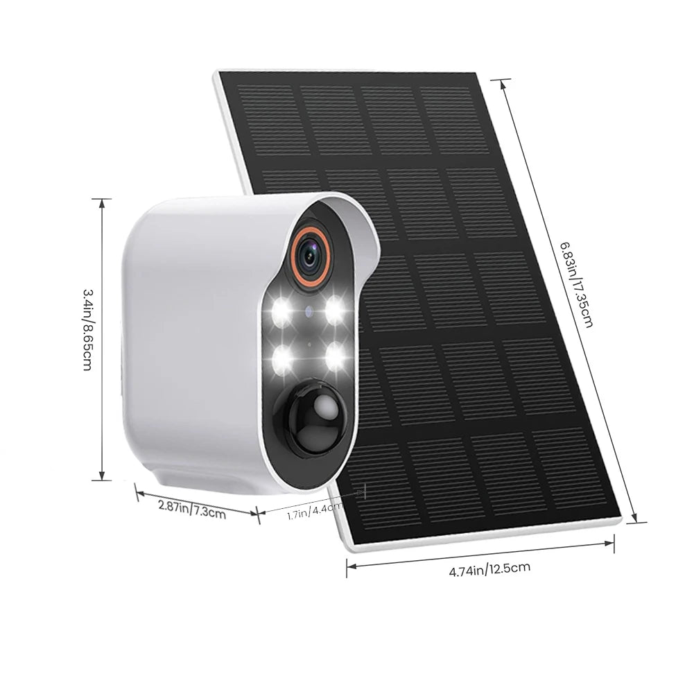 Solar WiFi Camera 5MP Full-HD Outdoor with AI Detection