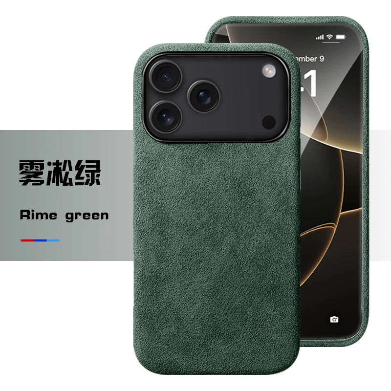 MagSafe Alcantara Ledertasche für iPhone 17 Pro