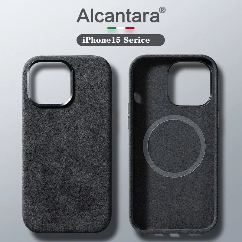 Alcantara Lederhülle für iPhone 17 Pro Max