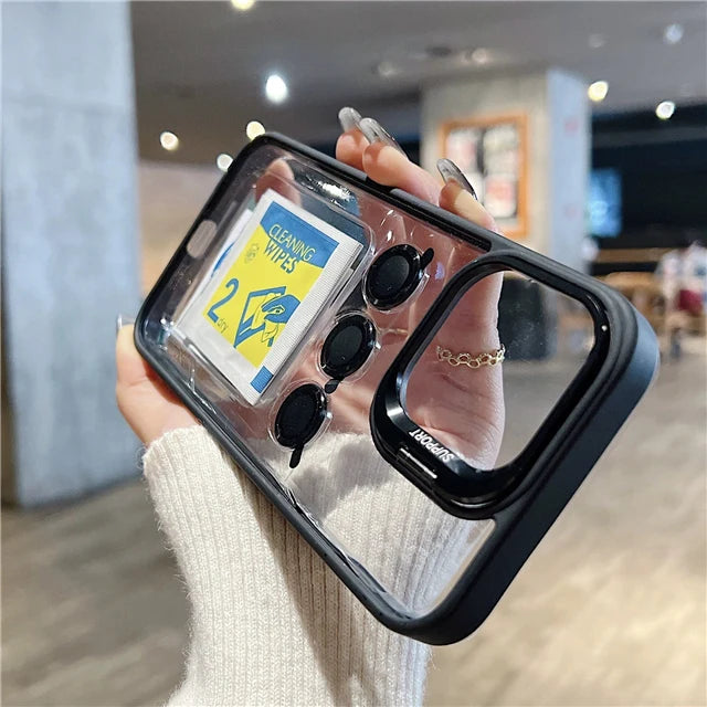 Für iPhone 17 Pro Max Luxus transparente Rahmenhülle