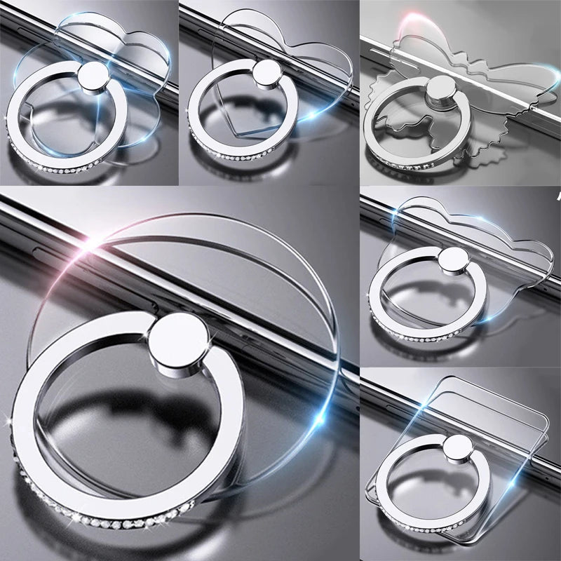 Transparenter 360° Handy-Ringhalterständer