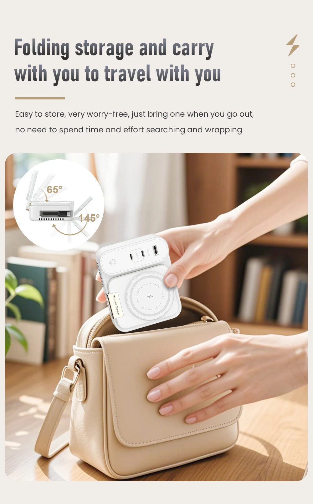 8-in-1 Magnetisches Magsafe Ladegerät mit Typ-C-Kabel