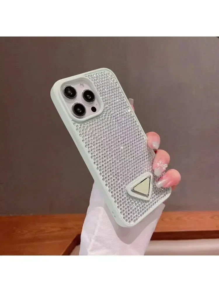 Luxus Zirkon Makronen Handyhülle für iPhone 16–11