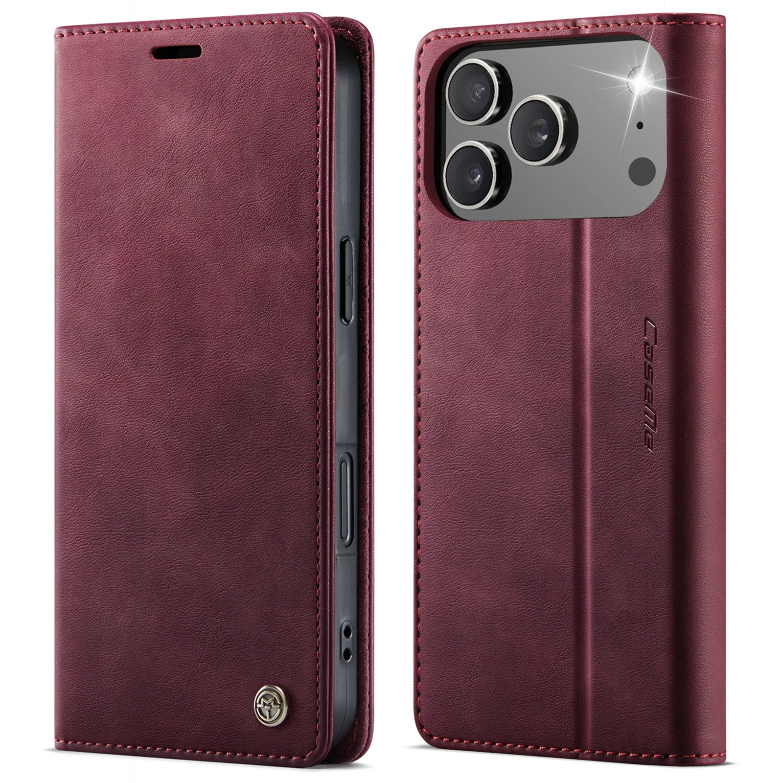 Magnetische Karten Leder Brieftasche für iPhone 17