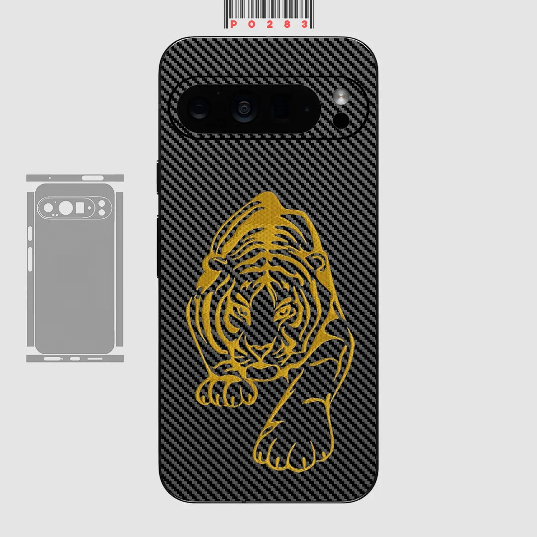 Kohlefaser Hautfolie für Pixel 9–7 Pro
