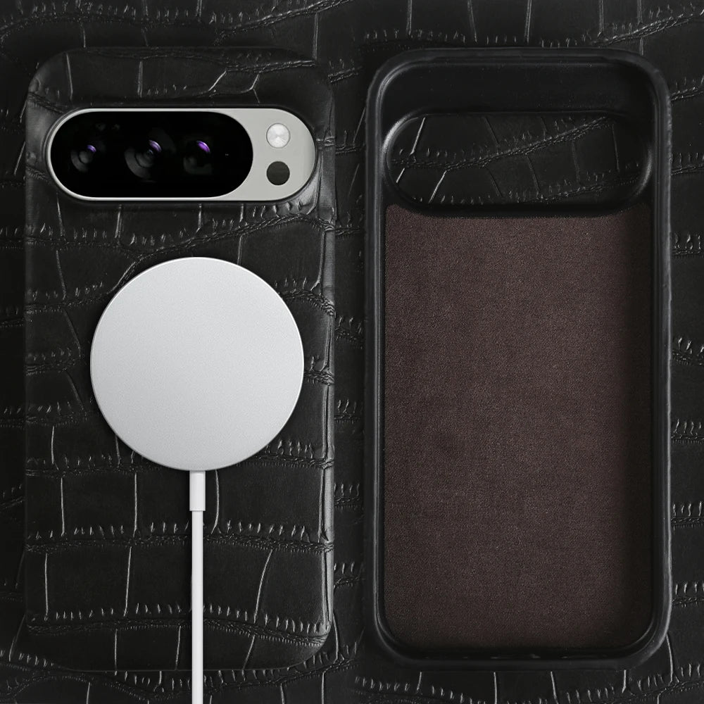 Magnetische Magsafe Lederhülle für Google Pixel 10