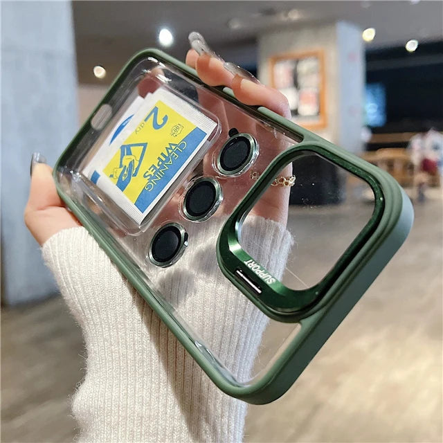 Für iPhone 17 Pro Max Luxus transparente Rahmenhülle