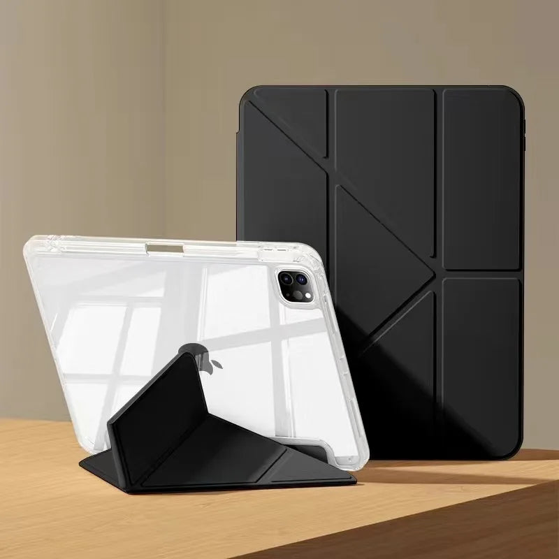 Smart case with pen holder for iPad models