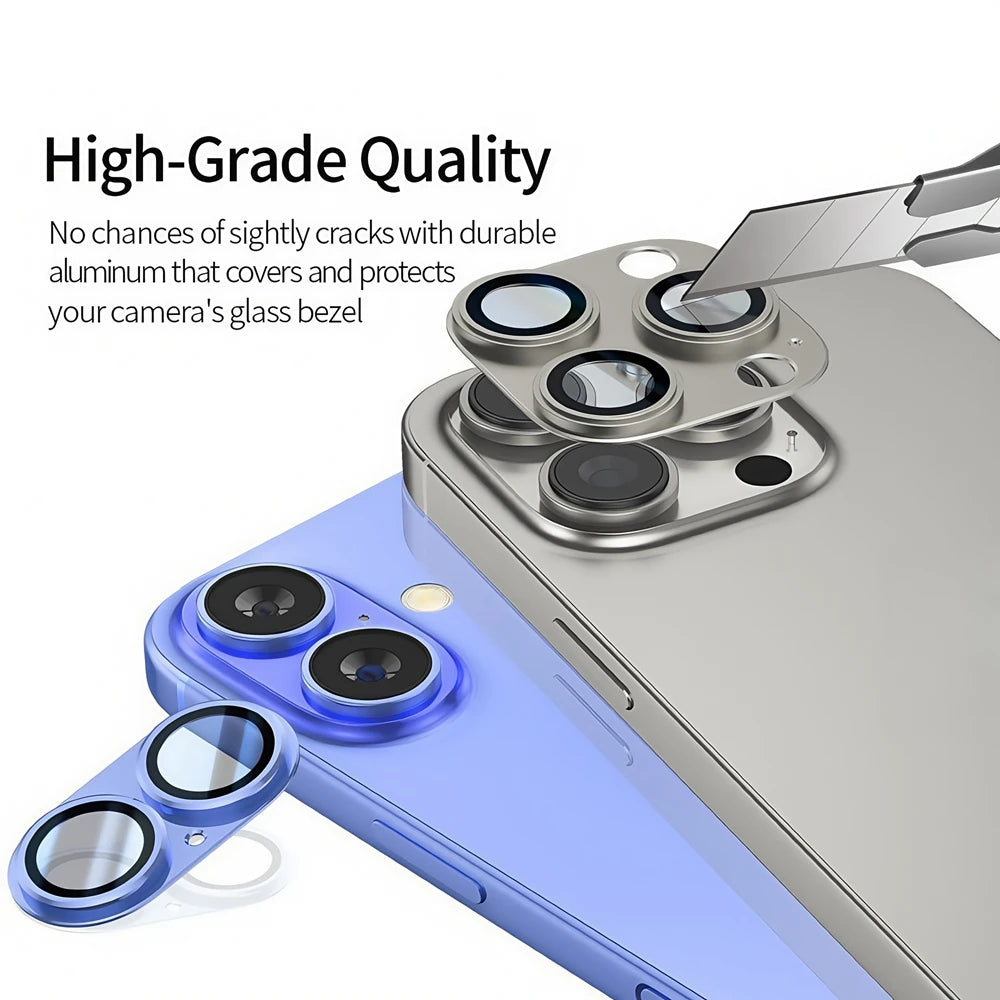Metall Kamera Glas Schutz für iPhone 17
