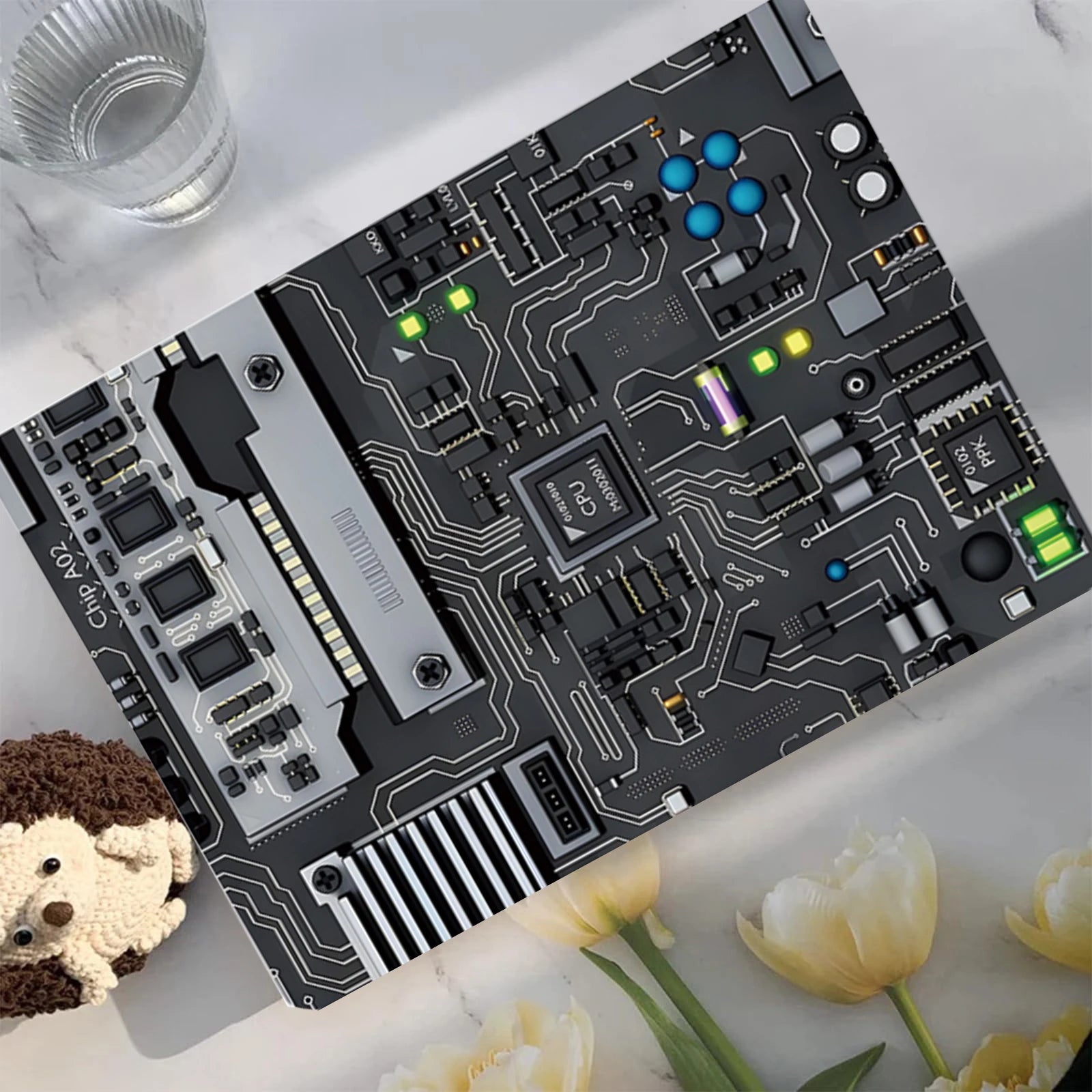 Kunststoff Laptoptasche im Technikstil