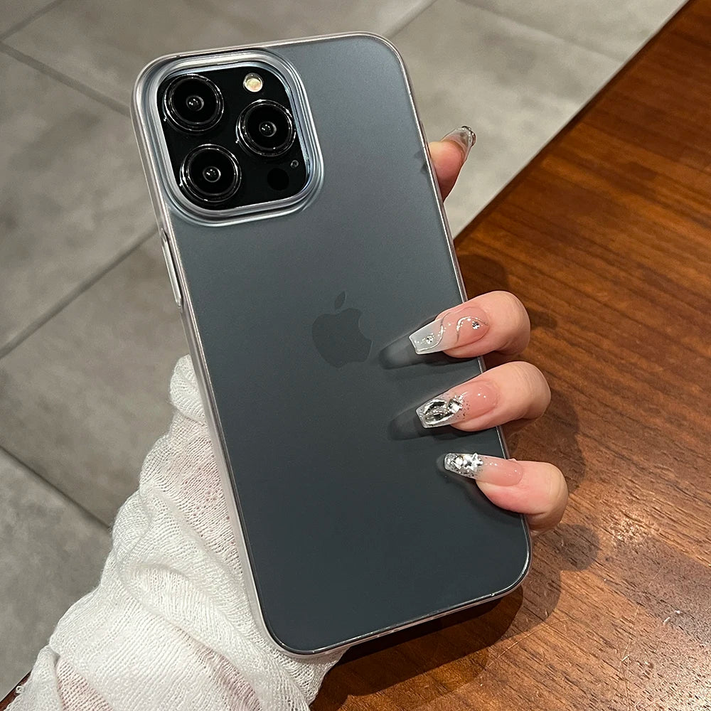 Ultradünne matte iPhone Hülle 11–16 Pro Max