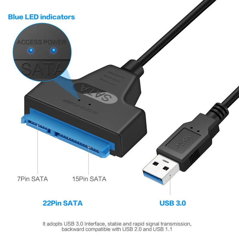 SATA-zu-USB 3.0 Kabel 2,5 Zoll Adapter