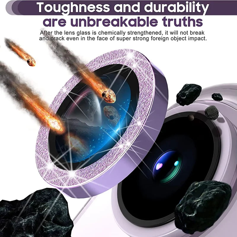 Glitzer Diamant Kamera Schutzglas für iPhone 17 Pro Max