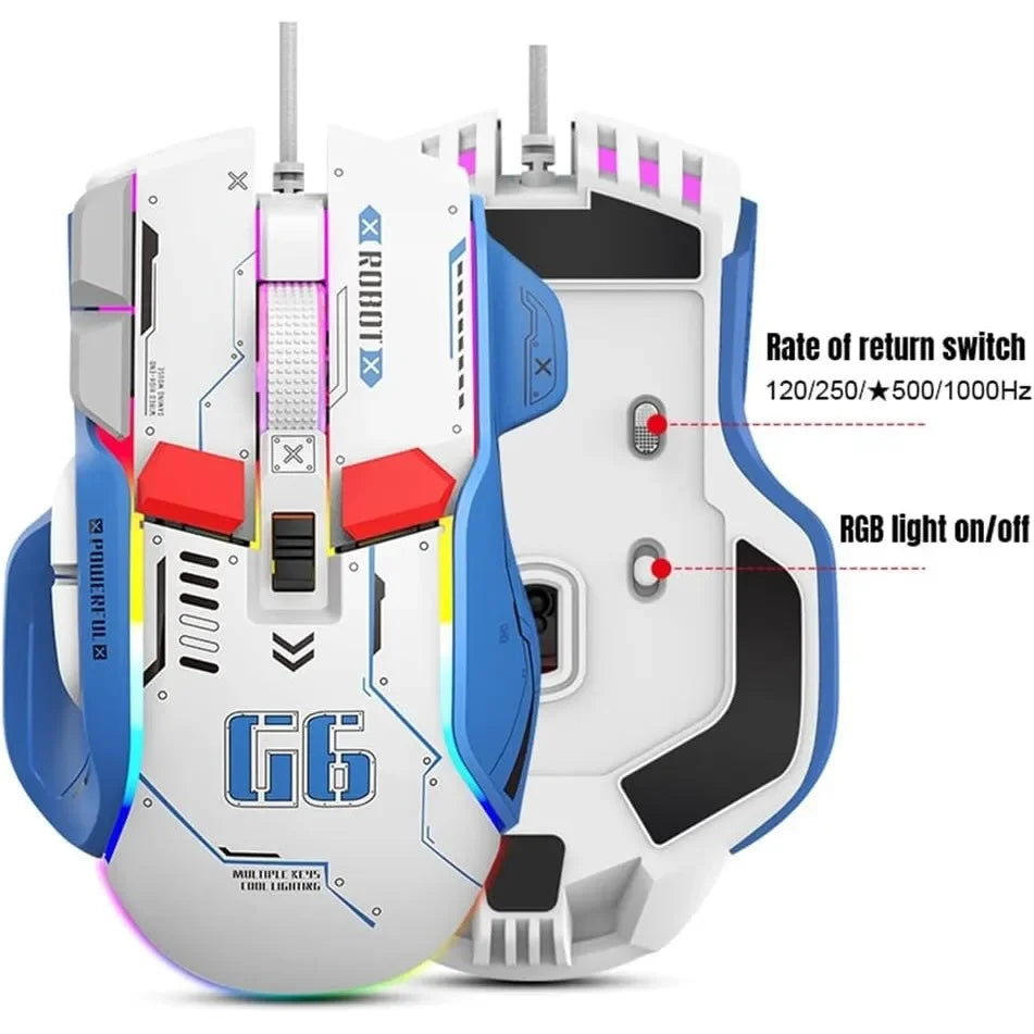 Lightweight tri-mode RGB gaming mouse with 16000 DPI