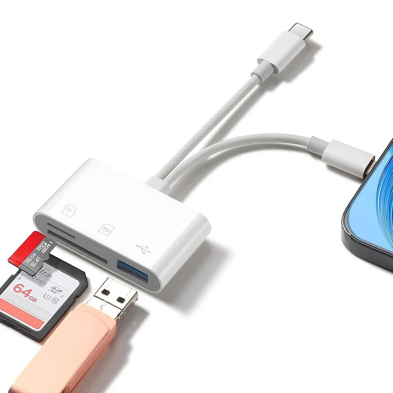 USB 3.0 Typ C Kartenleser für iPhone iPad Android