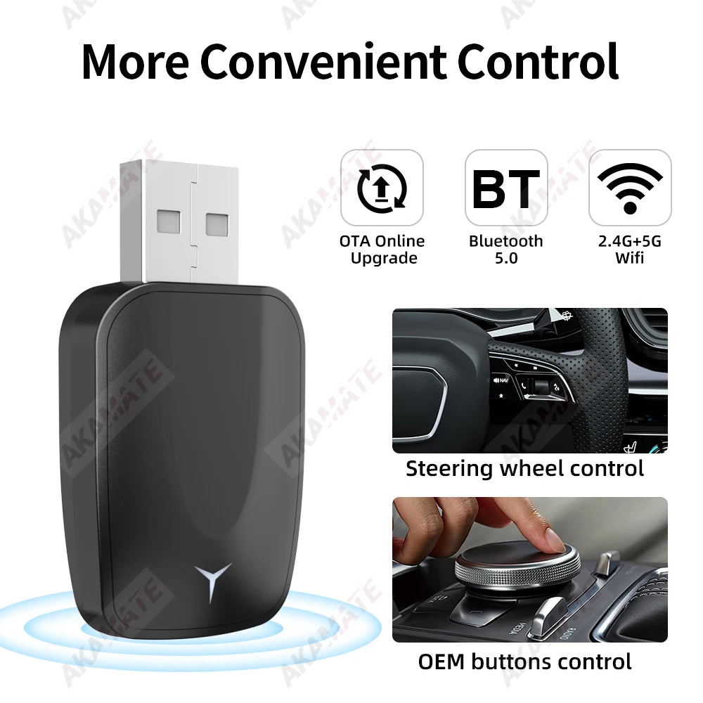 Kabelloser 2-in-1 CarPlay & Android Auto Adapter