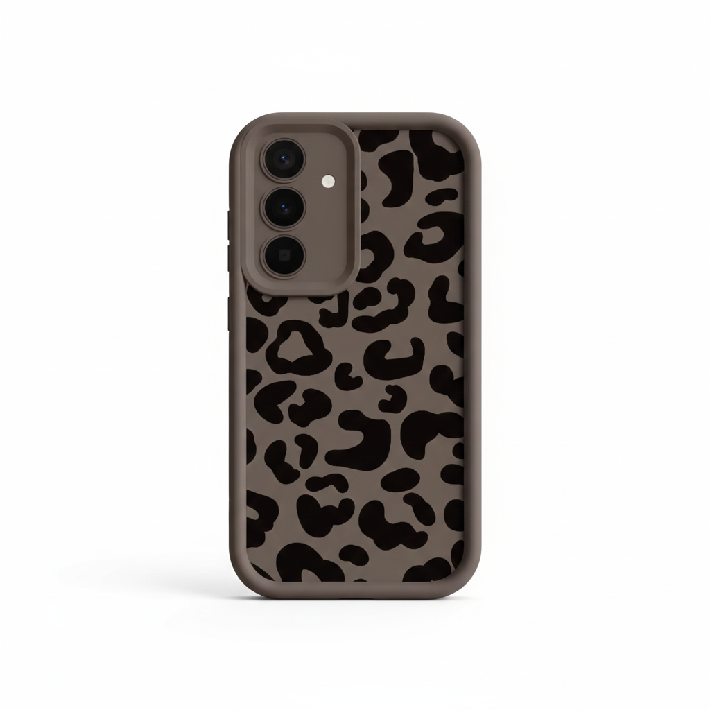 Leoparden Hülle Schwarz für Samsung Galaxy Modelle