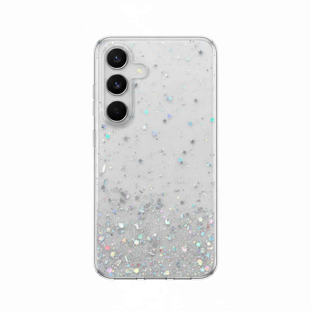 Glitter Soft Silicone Clear Case for Samsung S25 Ultra