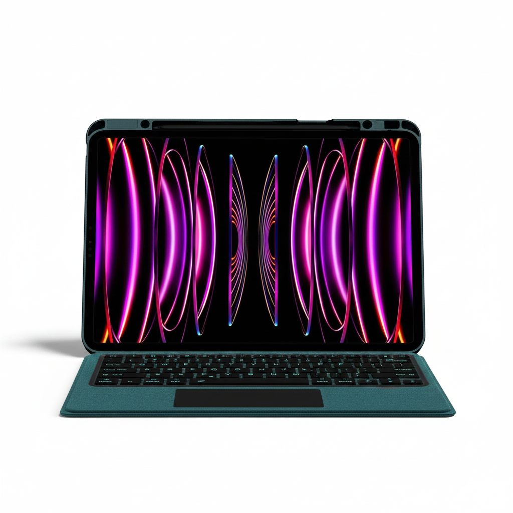 Tastatur mit Hintergrundbeleuchtung für iPad Pro & Air Hülle 11–13 Zoll